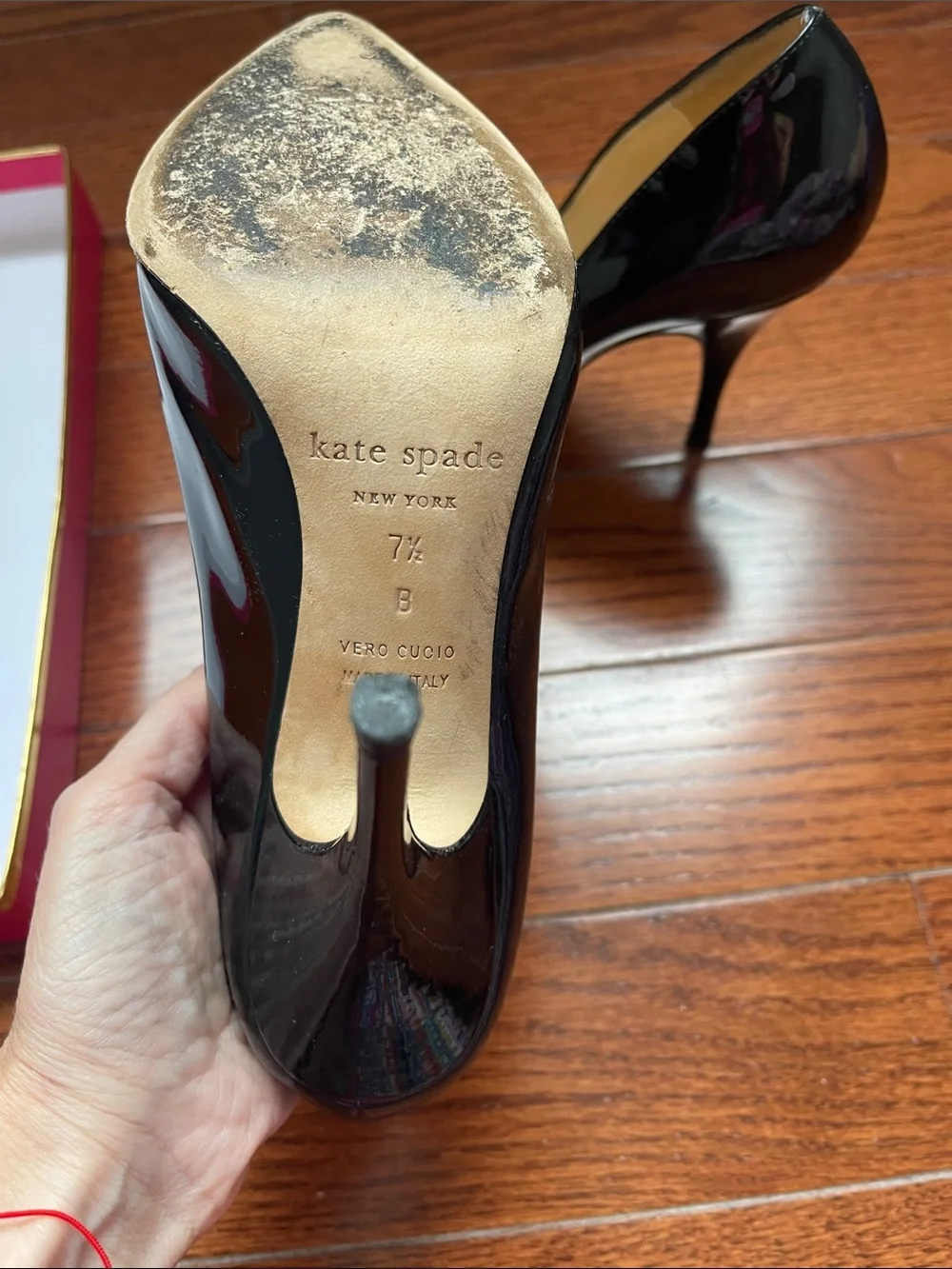 kate spade Black Patent Pointed-Toe Stiletto Pumps